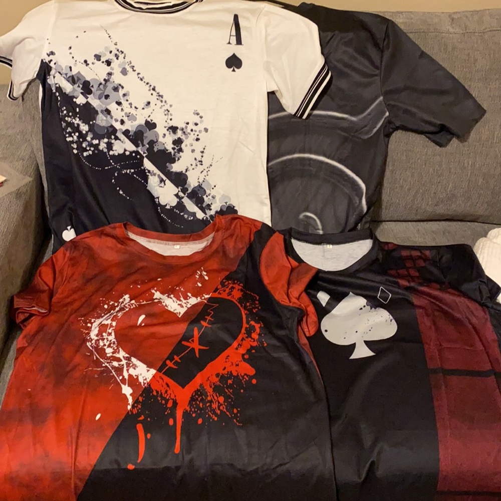 4 new shirts all individually bagged